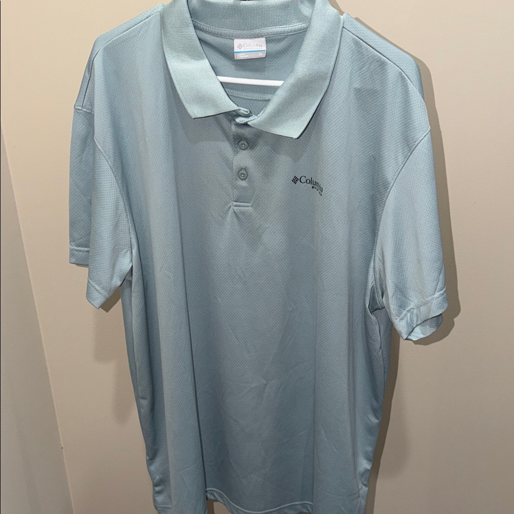 Columbia Light Blue Short-Sleeve Performance Polo